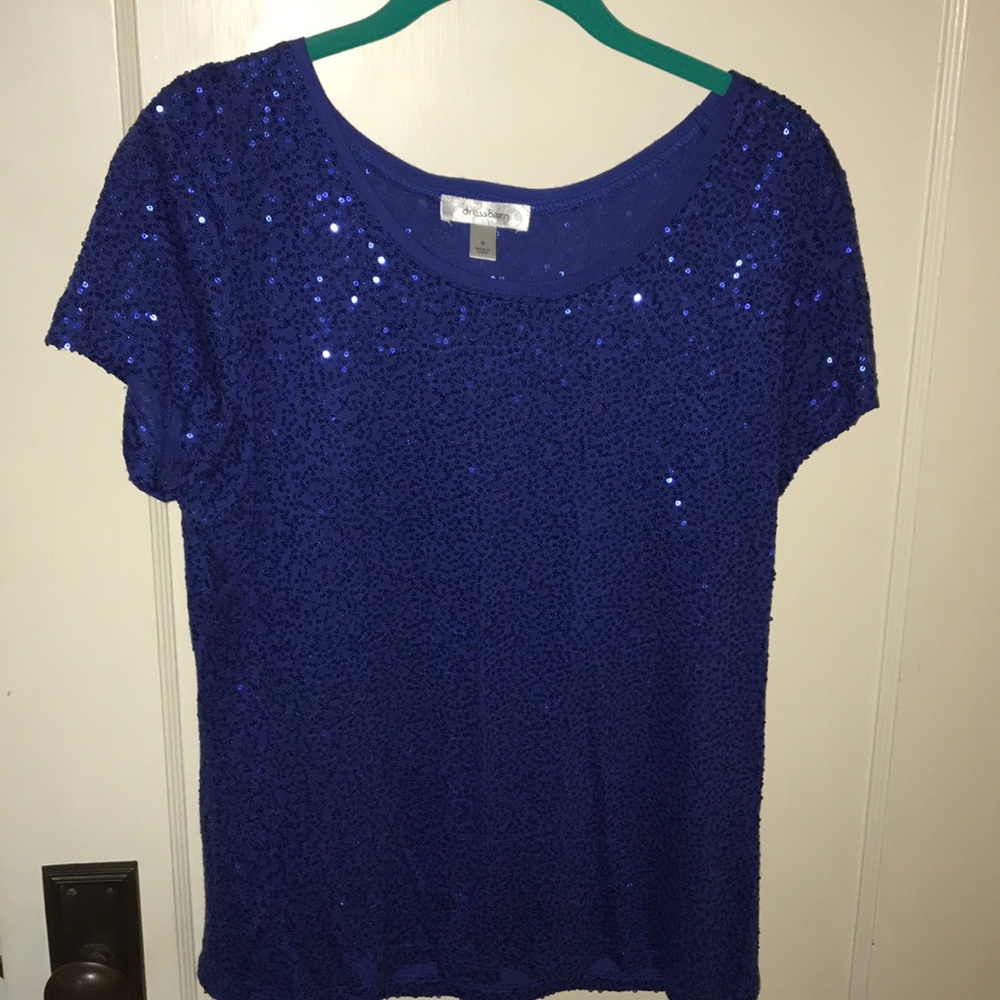 Sparkly blue top